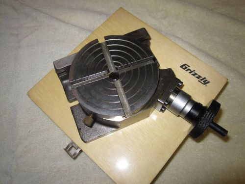 4 inch rotary table .new.never used ..with original wood box
