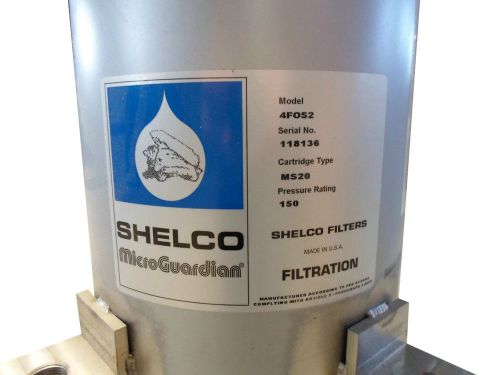Shelco 4fos2 filter with 3/4&#039;&#039; fabricated pipe and mounts. for sale
