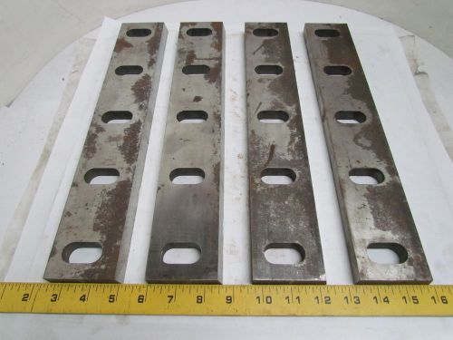 Zenith cutter k53148 f9 granulator bed knife blades set of 4 15&#034; 5-hole for sale