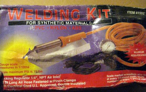 LIGHTLY USED PVC, NYLON, ABS SYNTHETIC MATERIALS WELDING KIT