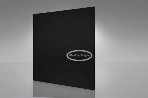 Black Acrylic Plexiglass sheet 1/8&#034; x 3&#034; x 3&#034; (pack of 4)