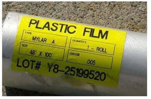 Mylar film .005&#034;x48&#034;x100 ft melinex polyester pet-g  hazy clear 13538-15 for sale