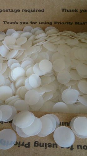 Silicone translucent rubber disc&#039;s 1&#034; round 1/16&#034; thick. 3,000 plus for sale