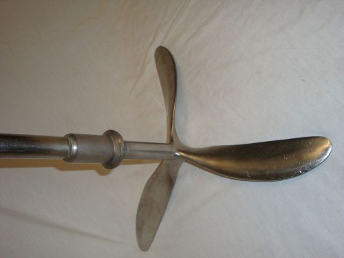 15&#034; stainless steel impeller with 1&#034; round shaft three thin blades for sale
