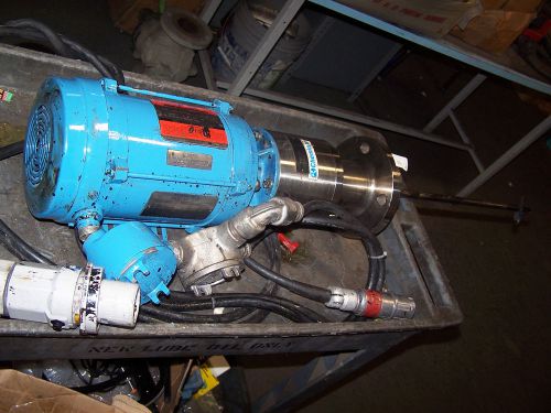 Chemineer 1/3 hp process mixer / agitator 1725 rpm 230/460 volt hazardous lo for sale
