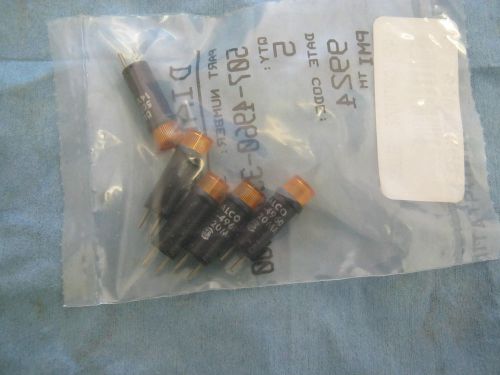 Lot of Dialight Part Number: 507-4960-3333-500, Qty. 5.  Yellow.  New Old Stock&lt;