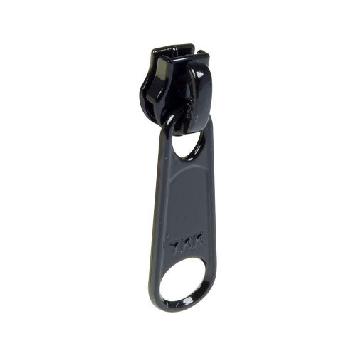 Ykk slider #4.5 coil zipper black metal single non-locking long pull lot of 100 for sale