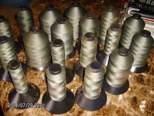 lot of (17) partial cones EDDINGTON Tex 70 Foliage Green nylon thread, US $99.99 – Picture 0