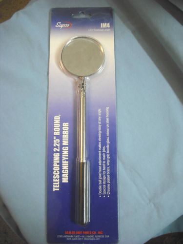 Inspection Mirror ROUND Telescoping 2.25&#034; Magnifying