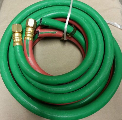3/8&#034; Id t grade 12.5 ft  glassblowing gas and oxygen Welding hose