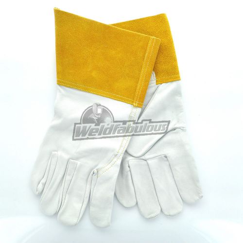Tillman 1327xl 4&#034; cuff goatskin tig welding gloves, white, x-large | pkg.bulk for sale