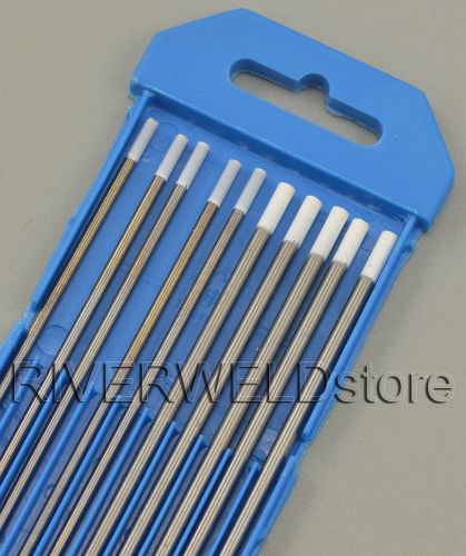 0.8% zirconiated tig welding tungsten electrode assorted size 3/32&#034;(5) &amp; 1/8&#034;(5) for sale