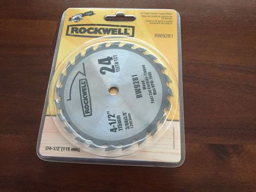 Rockwell RW9281 4 1/2-Inch 24T Carbide Tipped Compact Circular Saw Blade 4.5&#034;