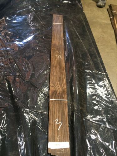 Wood veneer true macassar ebony 4x56 24pcs total sequenced &#034;endangered&#034; 3 for sale