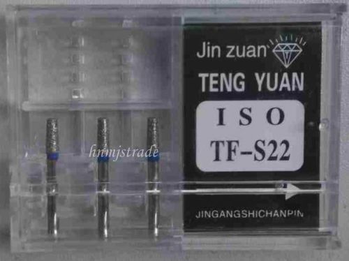1 box dental high speed diamond burs tooth drill new tf-s22 for sale