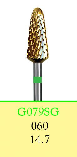 Dental Lab Carbide Cutters-HP Shank(44.5 mm)-G079SG/060 (8343)-Cross Cut(2 Burs)