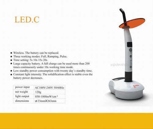 Woodpecker Dental LED.C LED LAMP Wireless Curing Light 100% Original Guaranteed