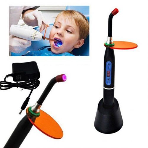 Dentist Dental Tool Wireless Cordless LED Curing Lamp Cure Light 5W/1500mw Black