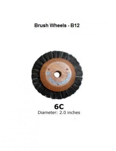 Brush Wheels B12 Wood Centered 12 Pcs