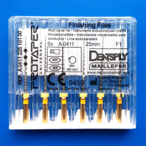 10 packs dentsply rotary protaper universal endo root canal niti file f1 25mm for sale