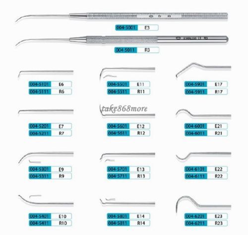 10*KangQiao Dental Instrument Explorers E14(4.5mm eight-angle handle)