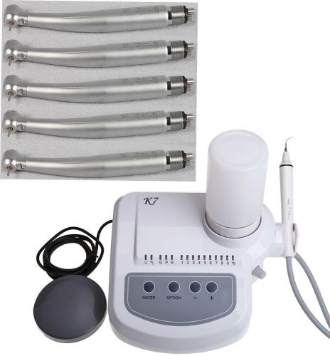 Dental ultrasonic scaler ems woodpecker with 5 high speed handpiece e-genrator4h for sale