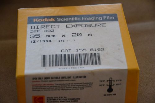 Kodak Scientific Imaging Film, Direct Exposure DEF-392, CAT 155 8162, 35mm x 20m