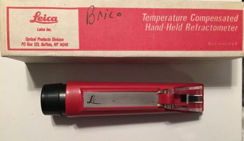 Leica hand refractometer 10440 0-30 brix homebrewing coolant beer sugar wines for sale