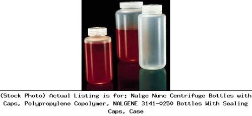 Nalge nunc centrifuge bottles with caps, polypropylene copolymer, : 3141-0250 for sale