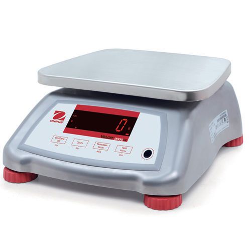 Ohaus V22XWE6T Valor 2000 Food Scale, Stainless Steel, 6 kg Capacity