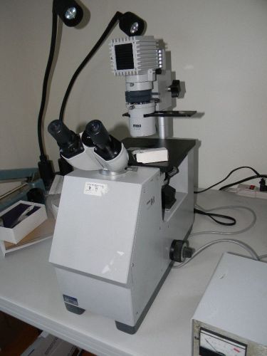Zeiss im microscope w 3 objectives, 3.2x, 10x, 16x, w zeiss lamp power supply for sale