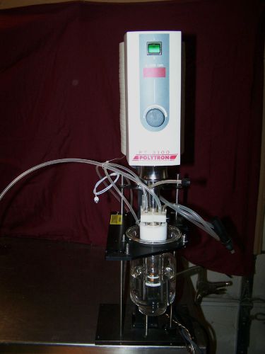 Polytron pt-mr3100 kinematic homogenizer with dispersing-aggregate &amp; lift table for sale