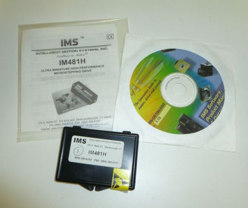 IMS IM481H ULTRA MINIATURE HIGH PERFORMANCE MICROSTEPPING DRIVE + Guide + CD!