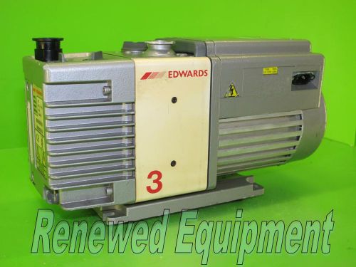 Edwards model rv3 dual stage rotary vane vacuum pump for sale