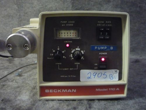 BECKMAN MODEL 110 A SOLVENT DELIVERY PUMP- 50- 150 PSI (ITEM# 2905B/3)