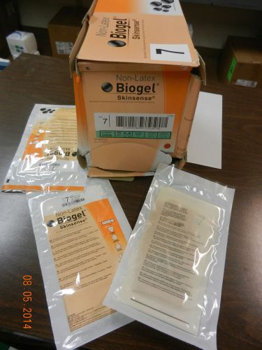 BioGel 31470 Surgical Gloves Sz 7 Synthetic NON-latex 50pcs Dented Box Sale!