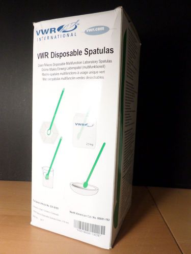 VWR Green PP Plastic 31cm Macro Disposable Spoon/Scoop Spatulas (Pack of 150)