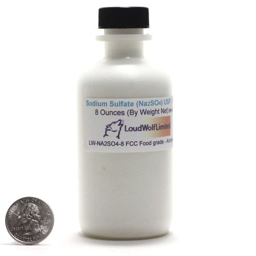 Sodium sulfate, 1/2 pound 99.9% food grade screwtop bottle usa fast from usa for sale