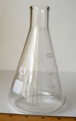 1 (one)BOMEX 500mL 500 mL ERLENMEYER FLASK, LAB GLASSWARE - USED- 3 available