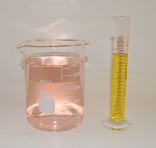 Graduated cylinder 50 ml griffin beaker 1000 ml set borosilicate glass lab new for sale