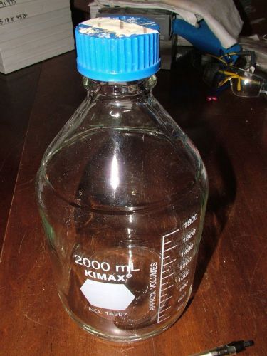 Pyrex 2000 mL Wide Neck Bottle with Screw Cap #1395