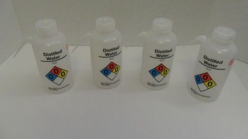 Nalgene 2436-0505 LDPE Right-To-Know Distilled Water Safety Wash Bottles Fisher