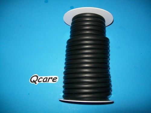50 feet 1/8&#034; i.d x 1/8&#034;w x 3/8&#034; o.d latex  rubber tubing black heavy duty for sale