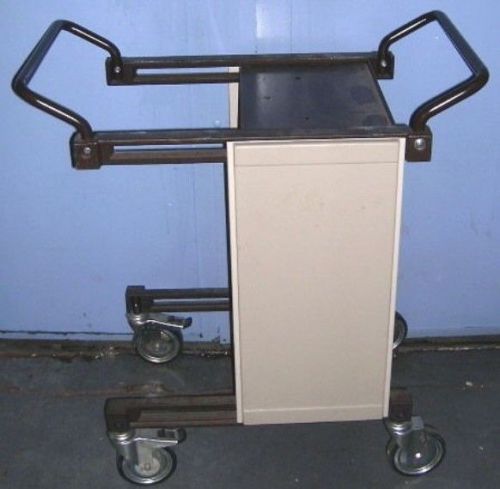 Wheeled medical equipment cart
