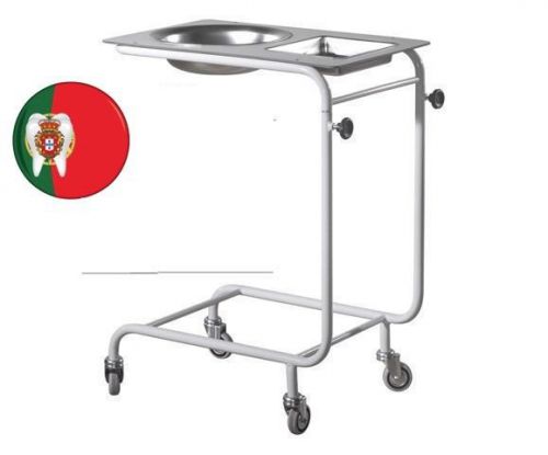Medical hospital hygiene overbed rooling table stainless steel delta for sale