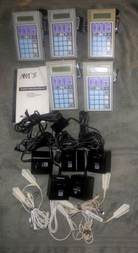 5 Abbott Pain Manager II IV Infusion Pumps w/ Bolis Cables, AC Adapters, Clamps
