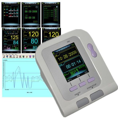 Contec 08a blood pressure monitor nibp pr hr + pediatric cuff spo2 probe fda&amp;ce for sale
