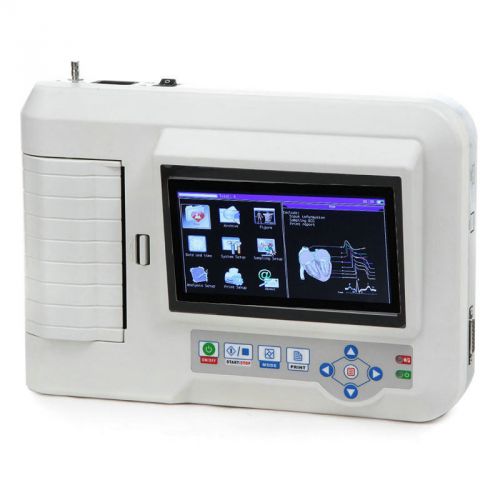FDA Portable Digital 6-channel Electrocardiograph ECG Machine EKG Machine CE