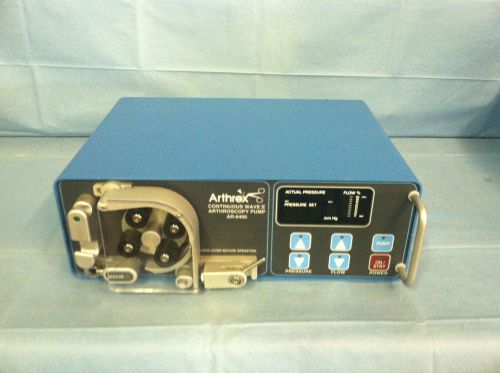 Arthrex Continuous Wave II Pump AR-6400 With Power Cord and Remote Control Unit