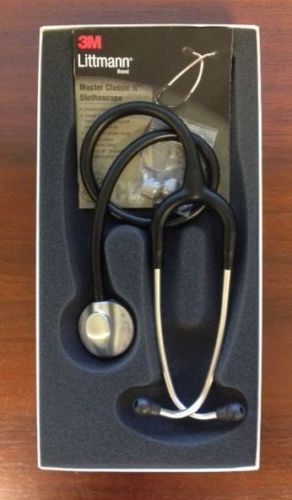 3M Littmann Master Classic II 27&#034; Stethoscope BLACK #2144L New in Box Warranty